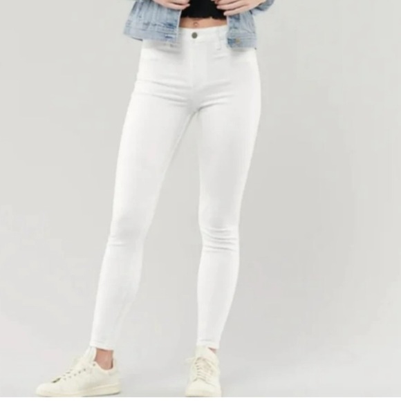 Hollister NWT white high rise jean legging size 5S - Picture 2 of 7